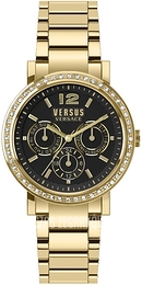 Versus by Versace Manhasset Czarny/Stal w odcieniu złota Ø38 mm VSPOR2819