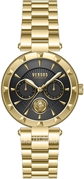 Versus by Versace Sertie N Czarny/Stal w odcieniu złota Ø36 mm VSPOS2821