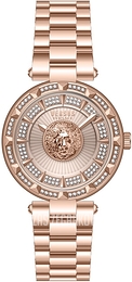 Versus by Versace Serie N Crystal Zloty/Stal w kolorze różowego złota Ø36 mm VSPQ14321