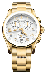 Victorinox Chrono Classic Biały/Stal w odcieniu złota Ø41 mm 241537