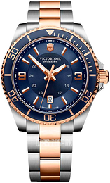 Victorinox Maverick Niebieski/Stal w kolorze różowego złota Ø43 mm V241950