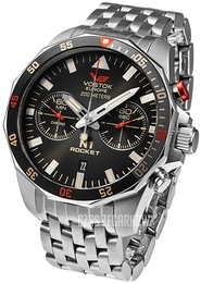 Vostok Europe Rocket N-1 Czarny/Stal Ø46 mm 6S21-225A618Br