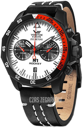 Vostok Europe Rocket N-1 Biały/Skóra Ø46 mm 6S21-225C620Le