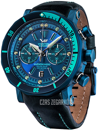 Vostok Europe Lunokhod-2 Niebieski/Skóra Ø49 mm 6S21-620E278Le