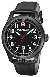 Wenger Terragraph Czarny/Skóra Ø43 mm 01.0541.101