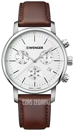Wenger Urban Classic Biały/Skóra Ø44 mm 01.1743.101
