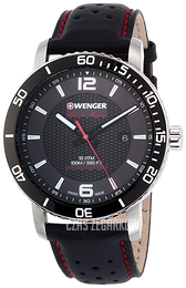 Wenger Roadster Czarny/Skóra Ø44 mm 01.1841.101