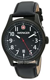 Wenger Terragraph Czarny/Skóra Ø43 mm 0541.101