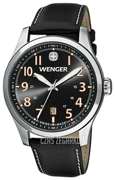 Wenger Terragraph Czarny/Skóra Ø43 mm 0541.104