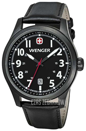 Wenger Terragraph Czarny/Skóra Ø43 mm 541.101