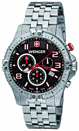Wenger Squadron Czarny/Stal Ø43 mm 77056