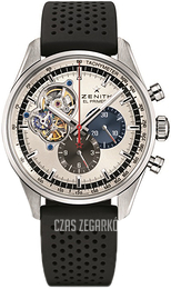 Zenith El Primero Srebrny/Guma Ø42 mm 03.2040.4061-69.R576