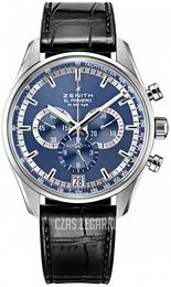 Zenith El Primero Niebieski/Skóra Ø42 mm 03.2041.400-51.C496