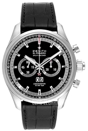 Zenith El Primero Rattrapante Czarny/Skóra Ø44 mm 03.2050.4026-91.C714