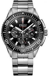 Zenith El Primero Stratos Flyback Czarny/Stal Ø45.5 mm 03.2060.405-21.M2060