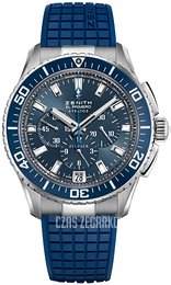 Zenith El Primero Niebieski/Guma Ø45.5 mm 03.2067.405-51.R514