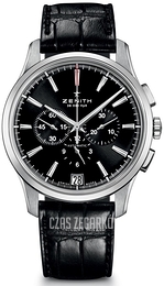 Zenith Captain Czarny/Skóra Ø42 mm 03.2110.400-22.C493