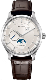 Zenith Captain Srebrny/Skóra Ø40 mm 03.2143.691-01.C498