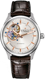 Zenith El Primero Srebrny/Skóra Ø40 mm 03.2170.4613-01.C713