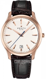 Zenith Captain Central Second Biały/Skóra Ø40 mm 18.2020.670-11.C498