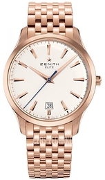 Zenith Captain Central Second Biały/18 karatowe różowe złoto Ø40 mm 18.2020.670-11.M2020