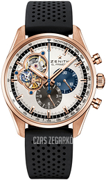Zenith El Primero Srebrny/Guma Ø42 mm 18.2040.4061-69.R576