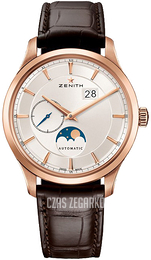 Zenith Captain Srebrny/Skóra Ø40 mm 18.2143.691-01.C498