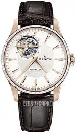 Zenith Captain Tourbillon Srebrny/Skóra Ø40 mm 22.2190.4041-01.C498