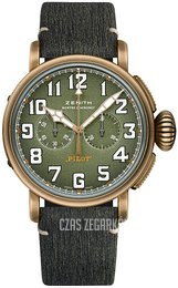 Zenith Pilot Zielony/Guma Ø45 mm 29.2430.4069-63.I001