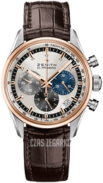 Zenith El Primero Srebrny/Guma Ø38 mm 51.2150.400-69.C713