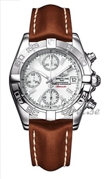 Breitling Galactic Chrono Galactic Biały/Skóra Ø39 mm A133558L-041 / 192