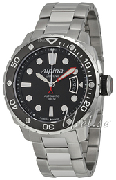 Alpina Seastrong Czarny/Stal Ø44 mm AL-525LB4V36B