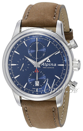 Alpina Alpiner Niebieski/Skóra Ø41.5 mm AL-750N4E6