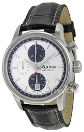 Alpina Alpiner Srebrny/Skóra Ø41.5 mm AL-750SG4E6