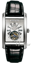 Audemars Piguet Edward Piguet Large Date Tourbillon Srebrny/Skóra 51x34 mm 26009BC.OO.D002CR.01