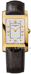 Baume & Mercier Hampton Biały/Skóra 51x24 mm MOA8435