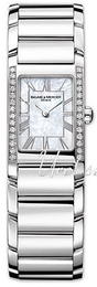 Baume & Mercier Hampton Biały/Stal 34x20 mm MOA8748