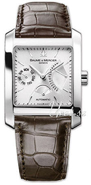 Baume & Mercier Hampton Srebrny/Skóra 45x34 mm MOA8757