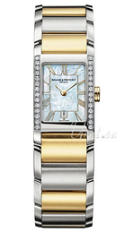 Baume & Mercier Hampton Biały/Stal 34x20 mm MOA8776