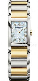 Baume & Mercier Hampton Biały/Stal 34x20 mm MOA8777
