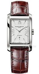 Baume & Mercier Hampton Biały/Skóra 42x27 mm MOA8808