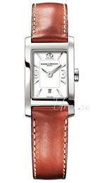 Baume & Mercier Hampton Biały/Skóra 34x20 mm MOA8812