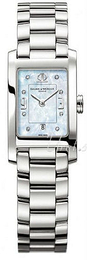 Baume & Mercier Hampton Biały/Stal 34x22 mm MOA8814