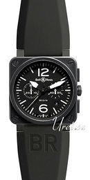 Bell & Ross Instrument Czarny/Guma 42x42 mm BR0394BLACHR