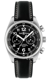 Bell & Ross Vintage Czarny/Skóra Ø42 mm BRV126BL