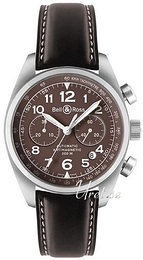 Bell & Ross Vintage Brązowy/Skóra Ø42 mm BRV126BRWL