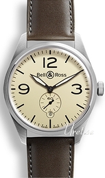 Bell & Ross Vintage Beżowy/Skóra Ø41 mm BR 123 Original Beige