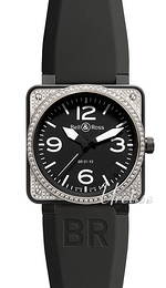 Bell & Ross Instrument Czarny/Guma 46x46 mm BR0192TOPDIACAR