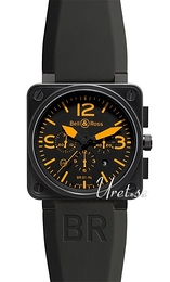 Bell & Ross Instrument Czarny/Guma 46x46 mm BR0194ORA