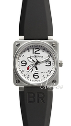 Bell & Ross Instrument Biały/Guma 46x46 mm BR0197POWRESWHT
